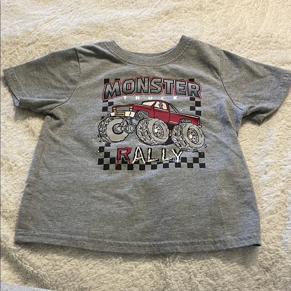 Garanimals Gray Monster Truck Rally Kids Shirt